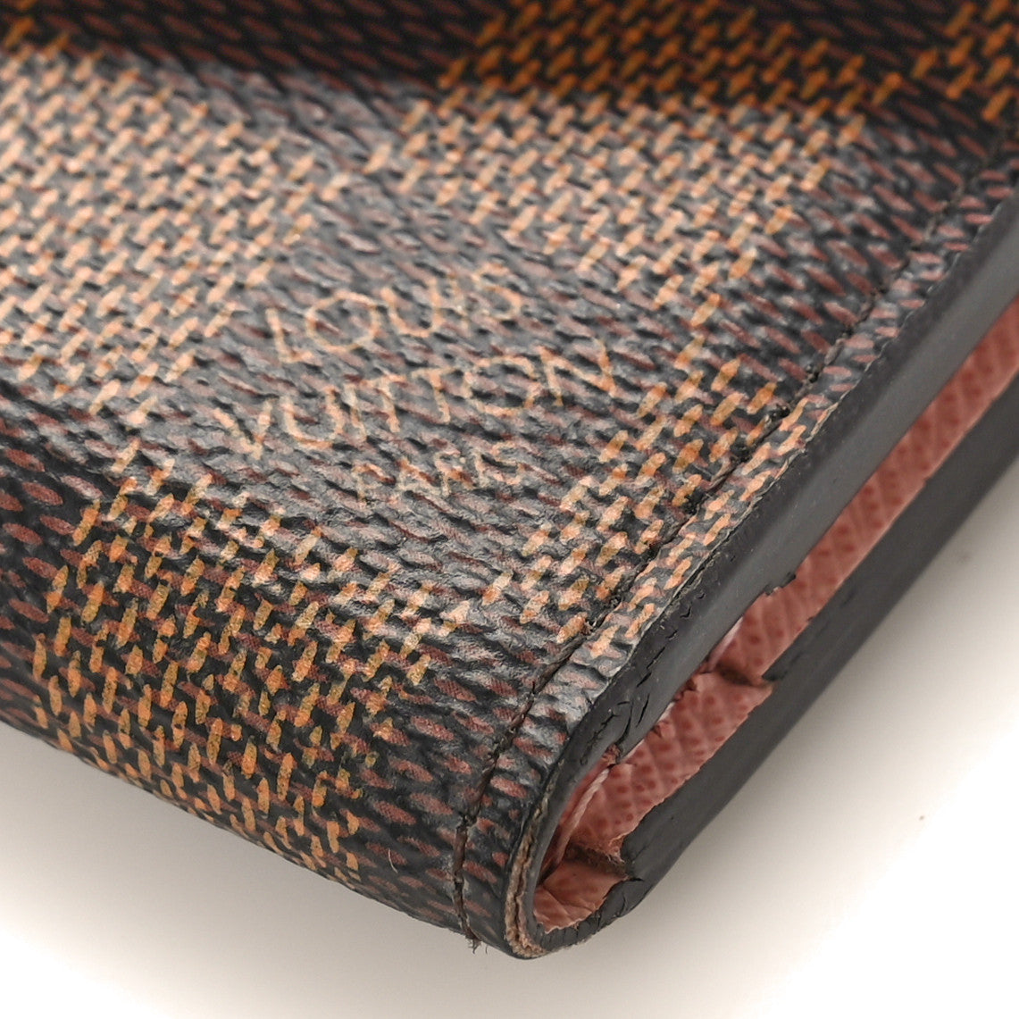 Louis Vuitton Damier Ebene Zoe Wallet Rose Ballerine 9 of 10