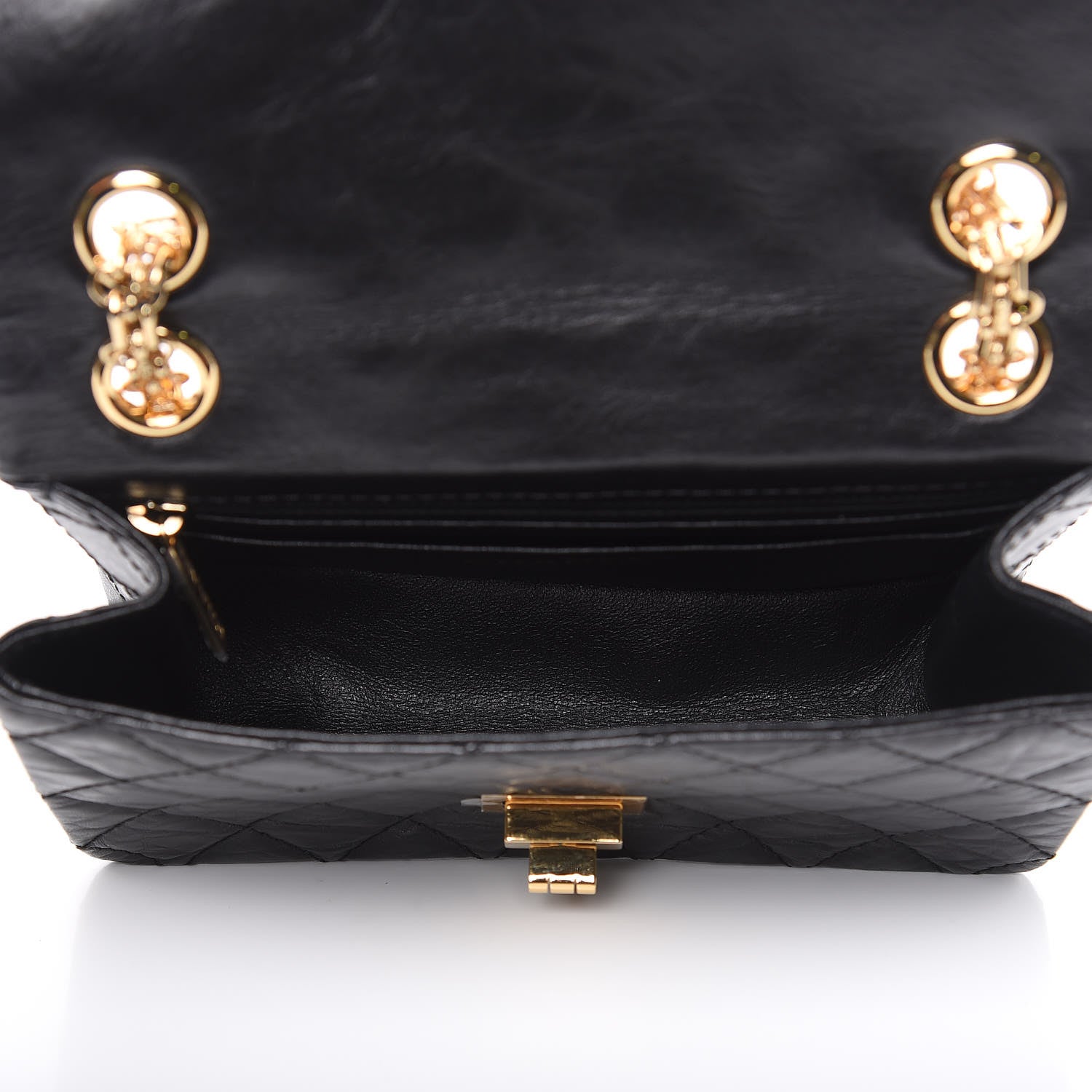 Chanel Aged Calfskin Quilted 2.55 Reissue Mini Flap Black 5 of 10