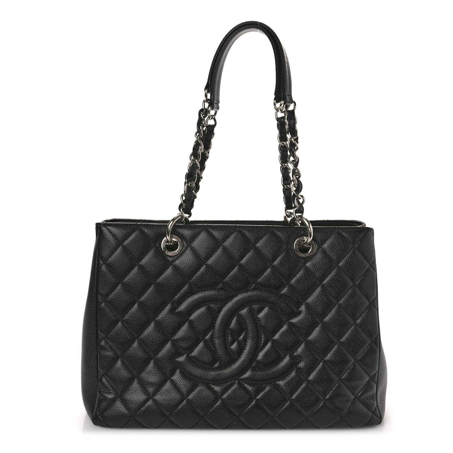 Chanel Caviar Quilted Grand Shopping Tote GST Black 1 of 12