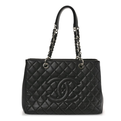 Chanel Caviar Quilted Grand Shopping Tote GST Black 1 of 12
