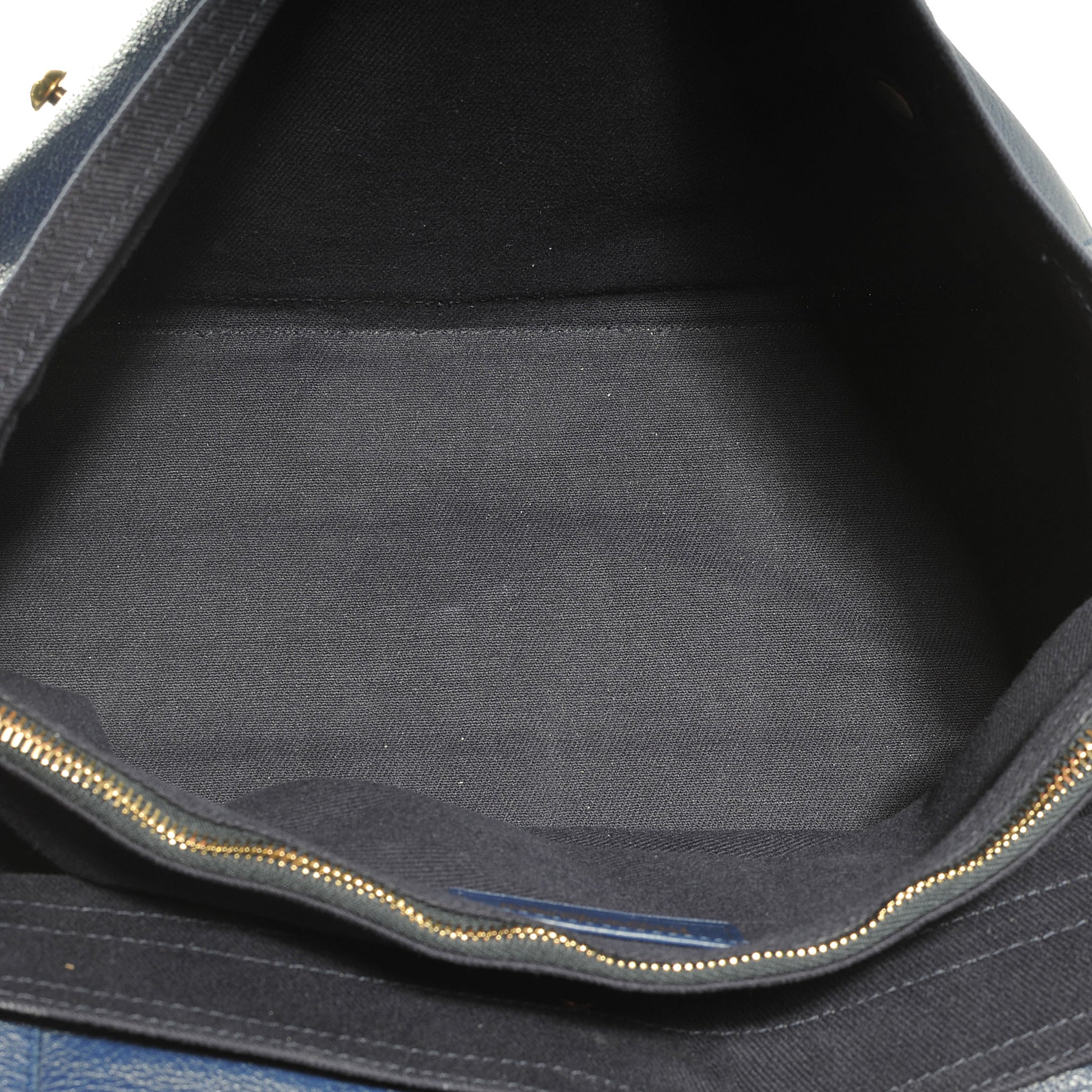 Saint Laurent Leather Large Muse Two Dark Blue 5 of 7