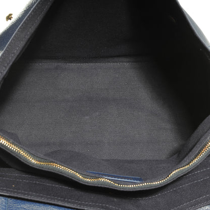 Saint Laurent Leather Large Muse Two Dark Blue 5 of 7