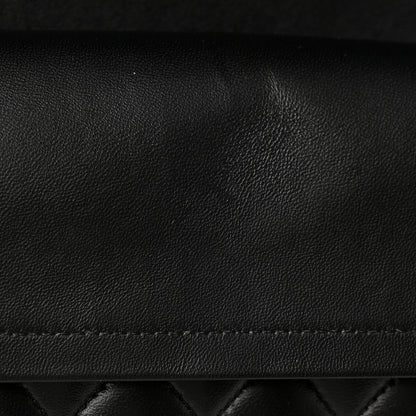 Chanel Lambskin Quilted Medium Rue Cambon Charms Double Flap Black 12 of 14