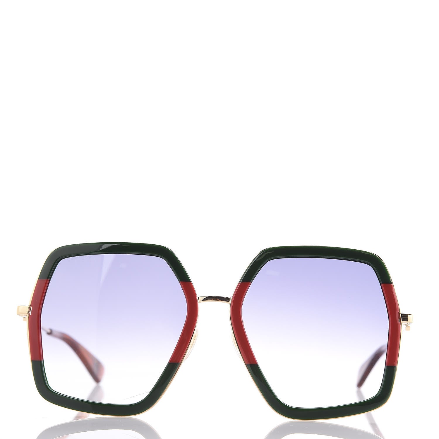 Gucci Square Frame Web GG0106S Sunglasses Tortoise 4 of 7