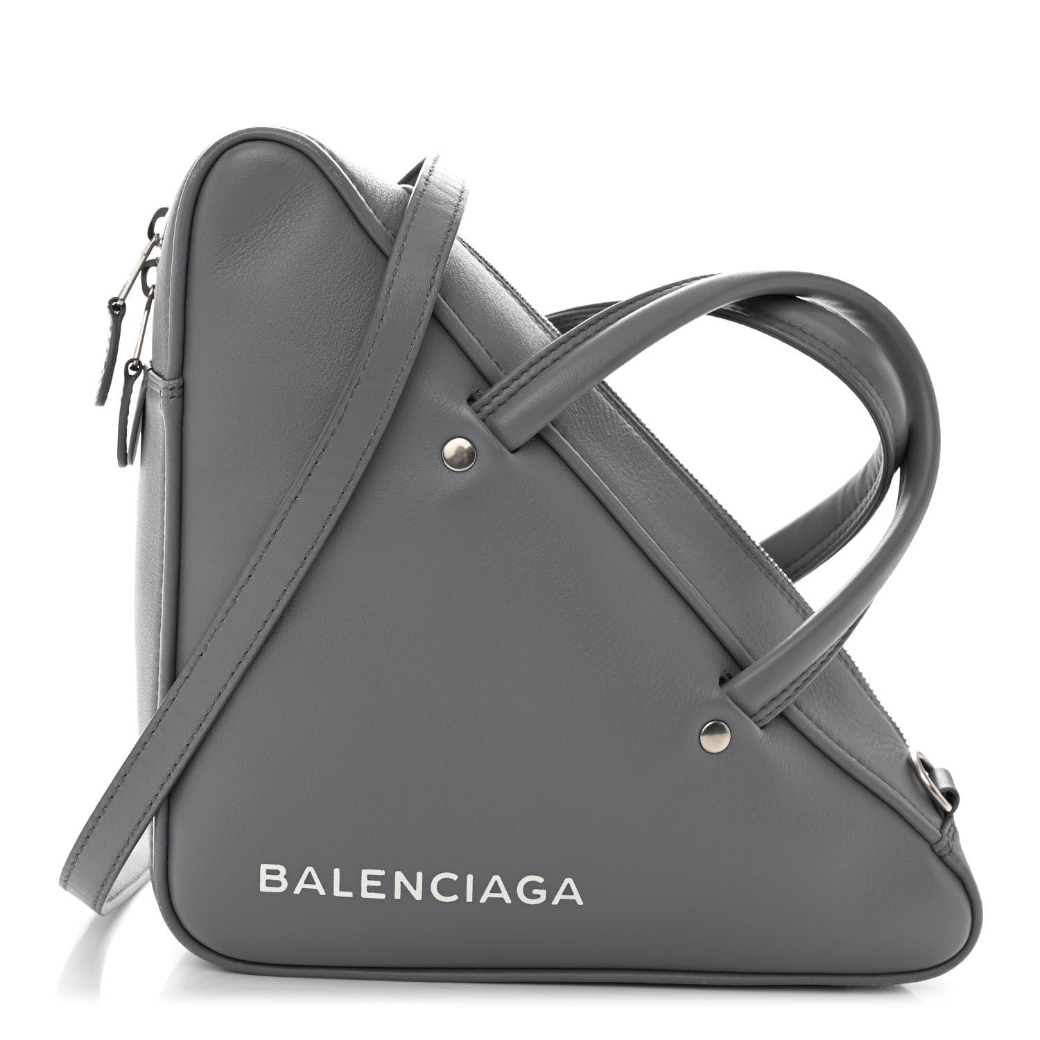 Balenciaga Calfskin S Triangle Duffle Grey 1 of 10