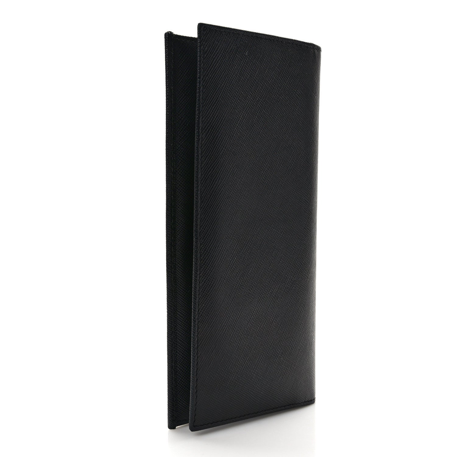 Prada Saffiano Portfolio Wallet Black 3 of 8