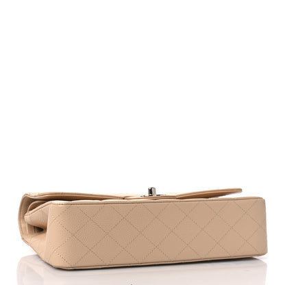 Chanel Caviar Quilted Medium Double Flap Beige Clair 4 of 10