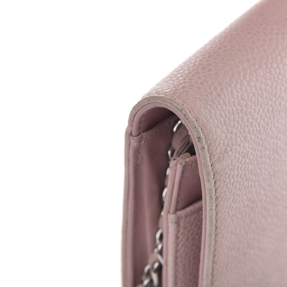 Chanel Caviar Timeless CC Wallet On Chain WOC Pink 13 of 14