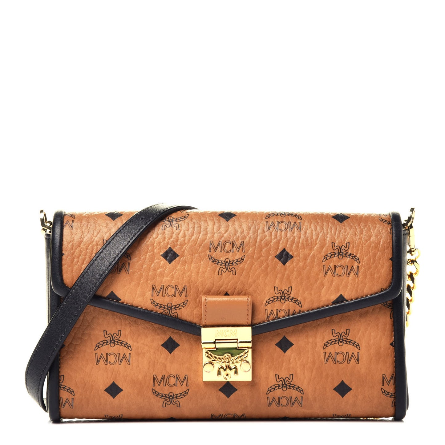 Visetos Millie Wallet On Chain Cognac Black
