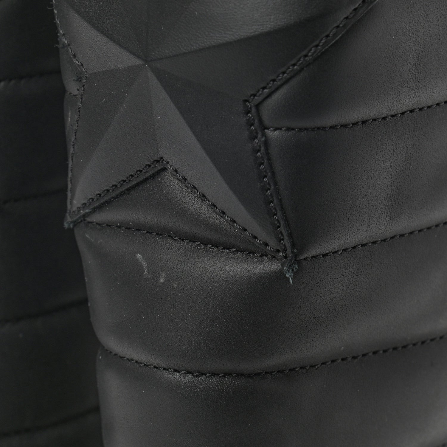 Chanel Calfskin Star Quilted Biker Boots 37 Brown 9 of 10