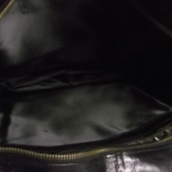 Vintage Leather Shoulder Bag Black