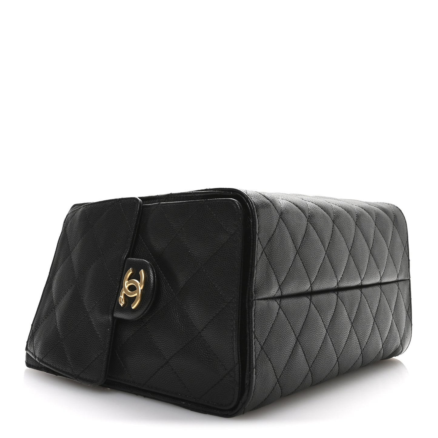 Caviar Quilted Small Chanel 25 Handbag Black