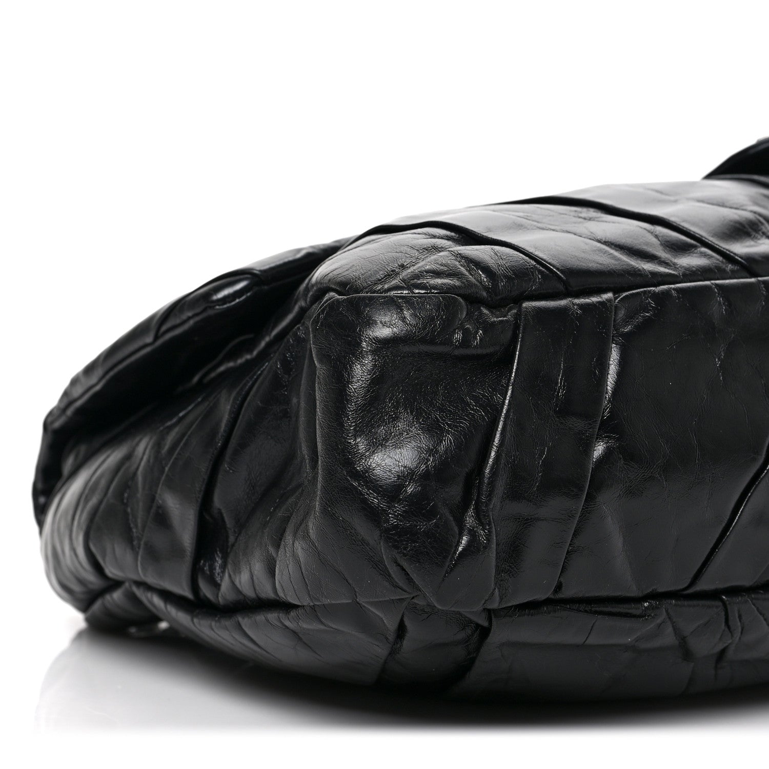 Chanel Glazed Calfskin Twisted Maxi Flap Black 7 of 8