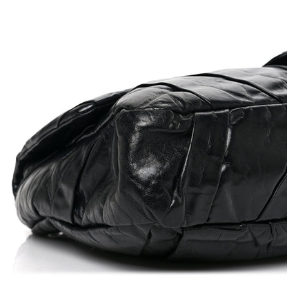 Chanel Glazed Calfskin Twisted Maxi Flap Black 7 of 8
