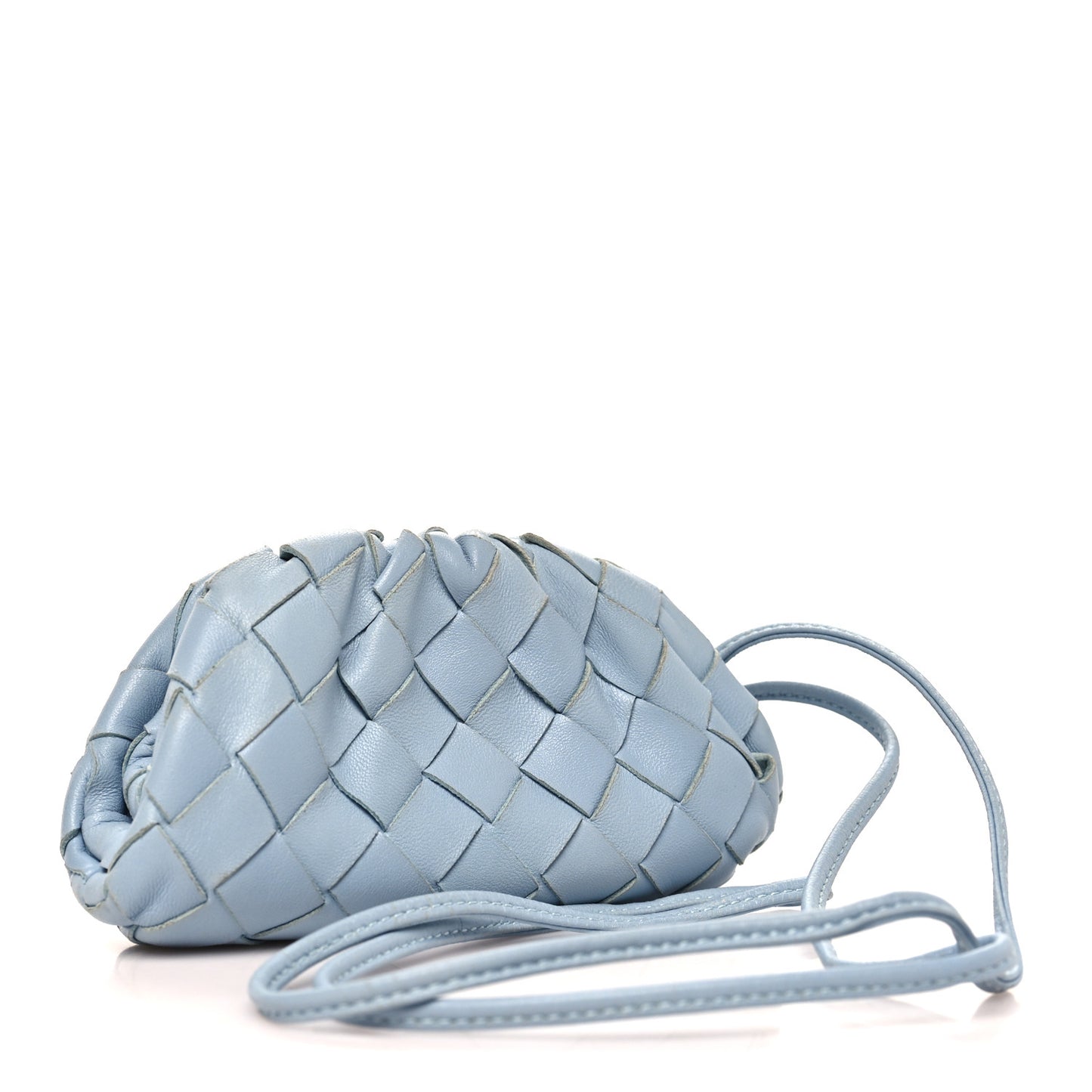 Nappa Intrecciato Coin Purse Ice