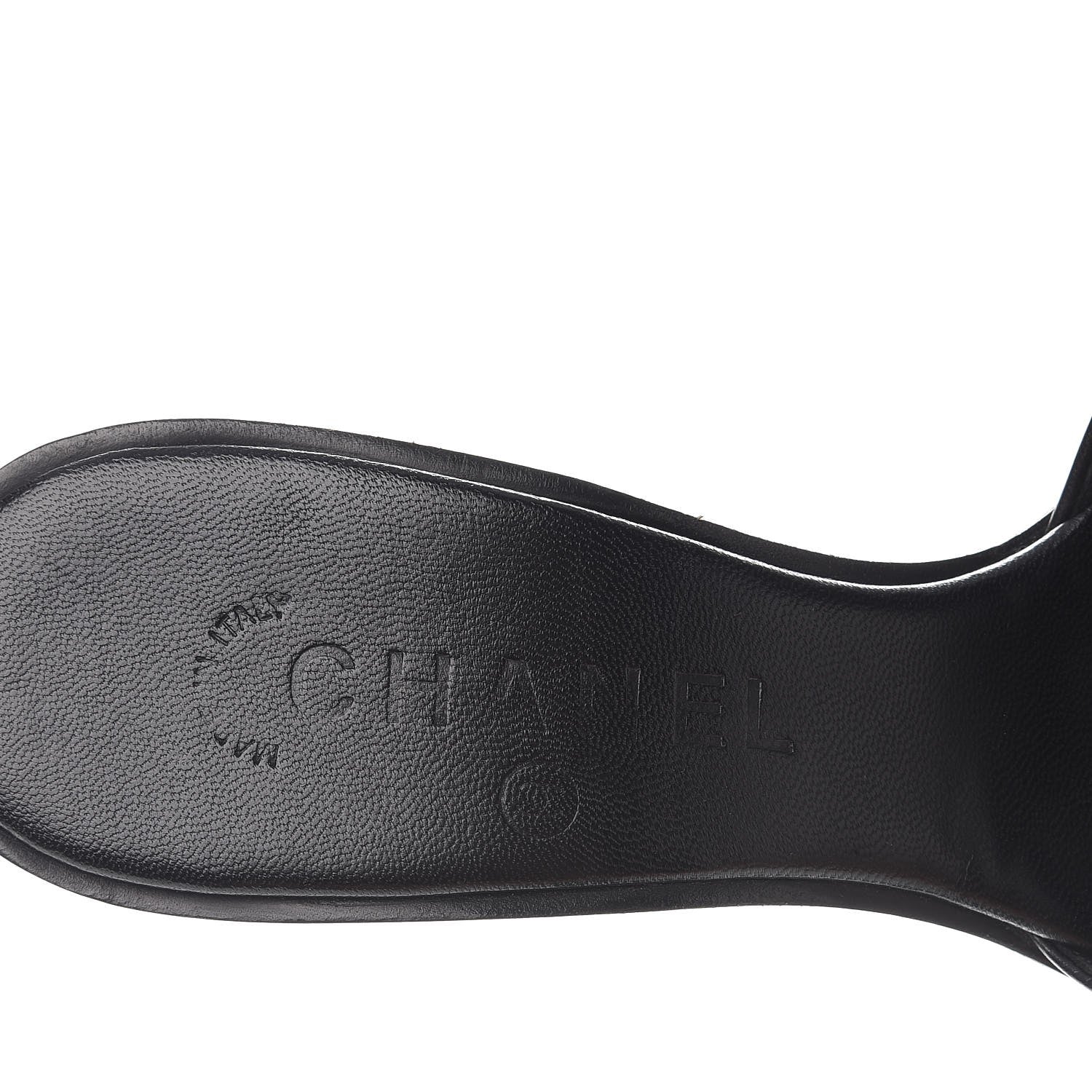 Chanel Nylon Travel Ligne CC Mules 37 Black 8 of 11