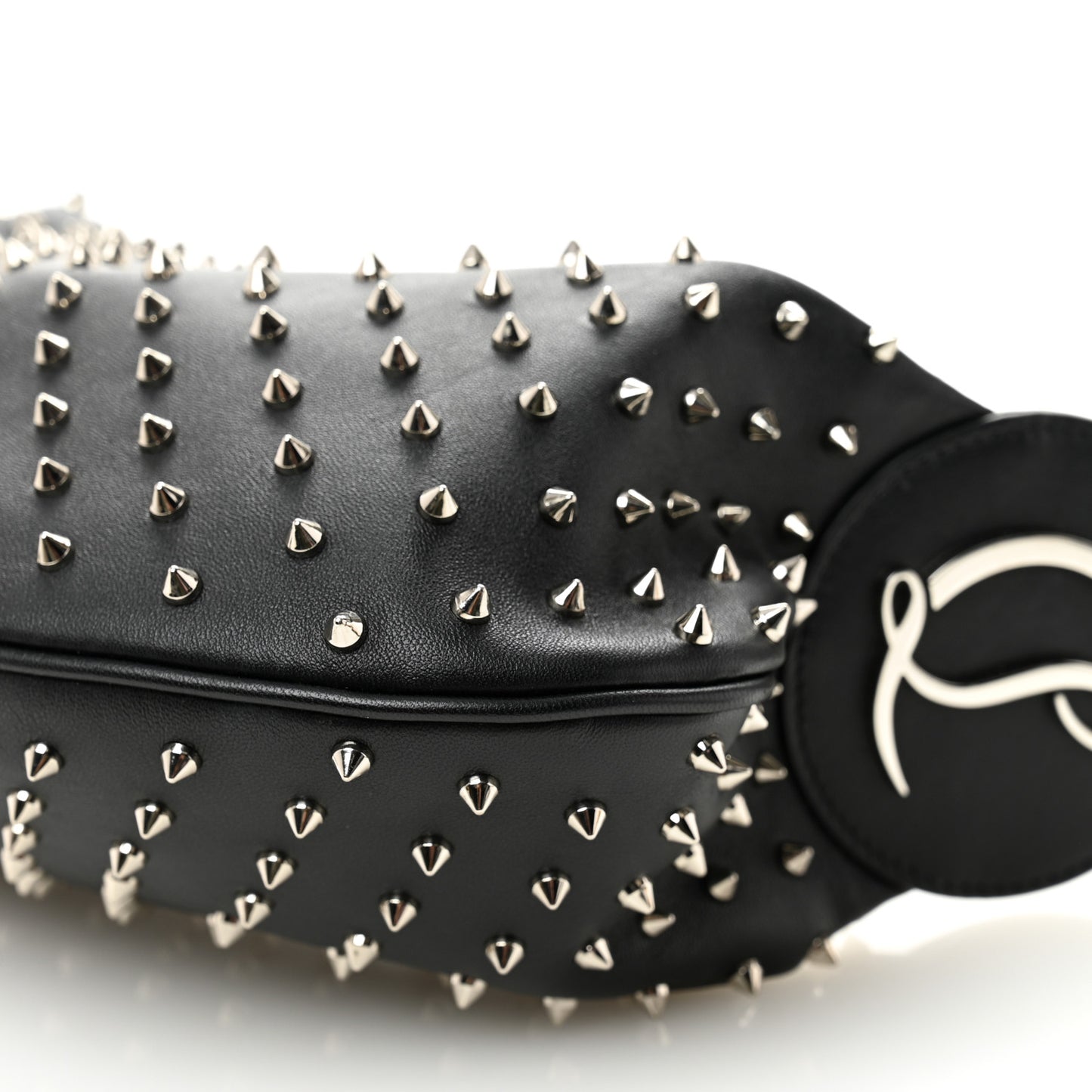Calfskin Studded Le 54 Shoulder Bag Black