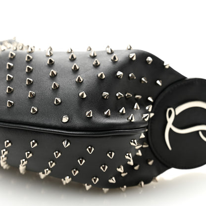 Christian Louboutin Calfskin Studded Le 54 Shoulder Bag Black 10 of 10
