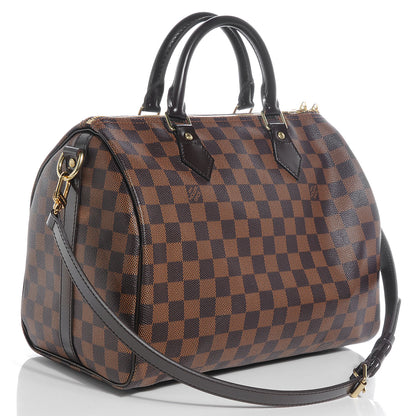 Louis Vuitton Damier Ebene Speedy Bandouliere 30 3 of 9
