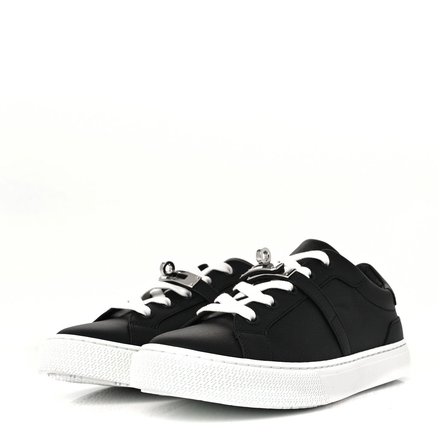 Hermes Calfskin Day Sneakers 36.5 Black 3 of 9
