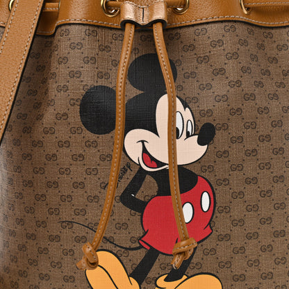 Gucci X DISNEY Mini Vintage GG Supreme Monogram Bucket Bag Beige Vintage Sun Oil 8 of 10