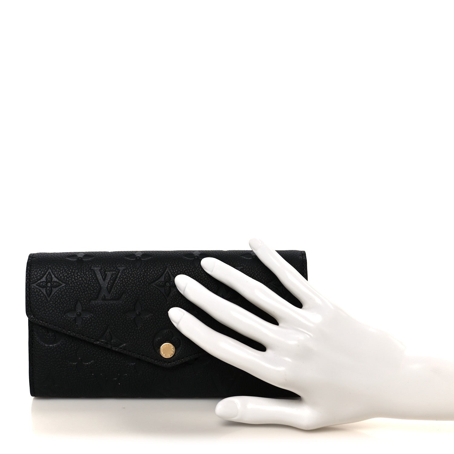 Louis Vuitton Empreinte Sarah Wallet NM Black 2 of 8