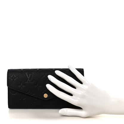 Louis Vuitton Empreinte Sarah Wallet NM Black 2 of 8
