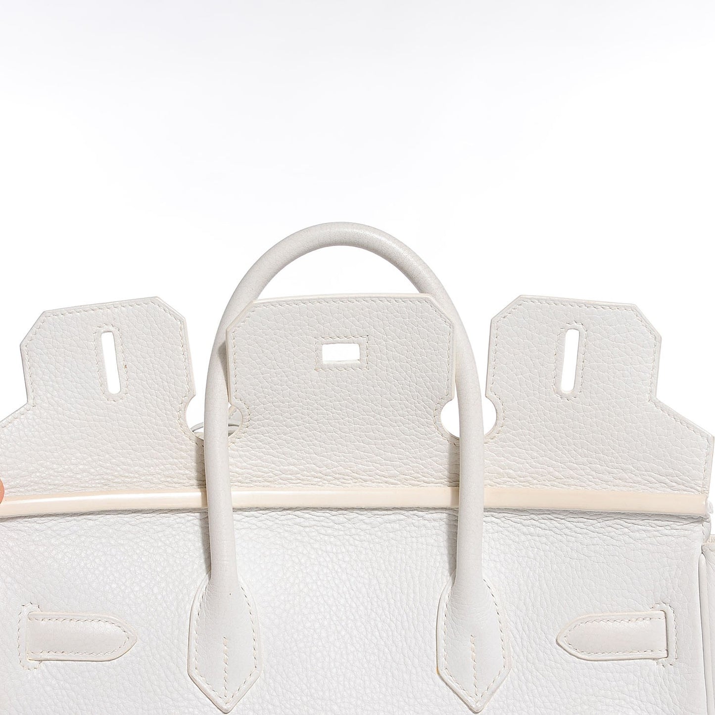 Taurillon Clemence Birkin 30 White