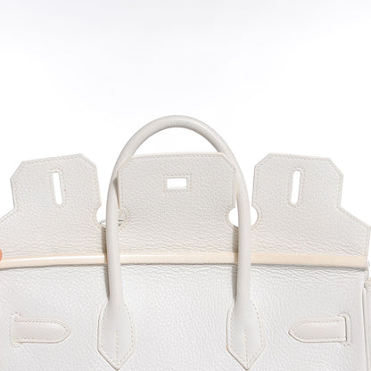 Hermes Taurillon Clemence Birkin 30 White 26 of 28
