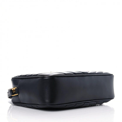 Saint Laurent Calfskin Matelasse Monogram Lou Camera Bag Black 8 of 11