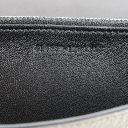 Alexander McQueen Metallic Calfskin Skull Wallet on Chain Black Pearl 7 of 7