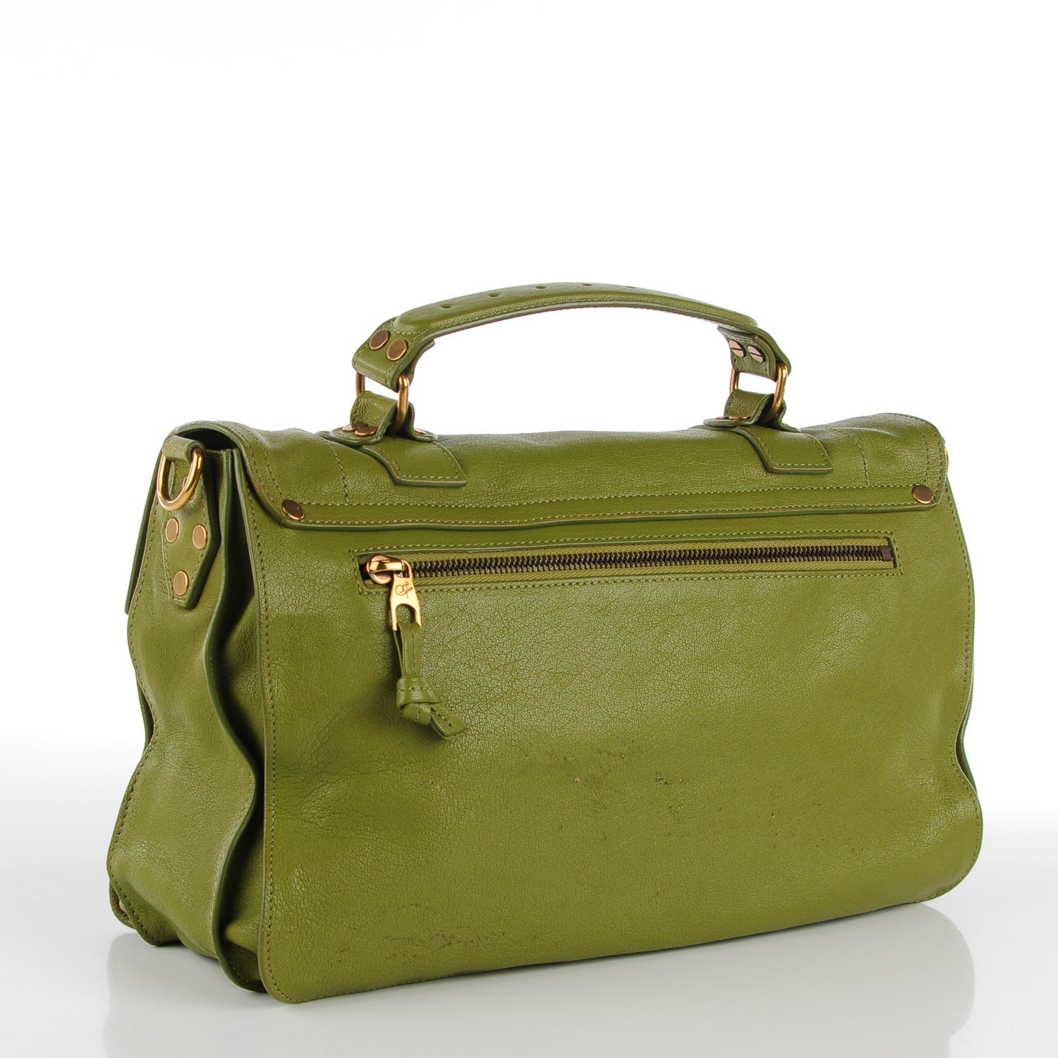 Proenza Schouler Lambskin Medium PS1 Satchel Olive 3 of 12