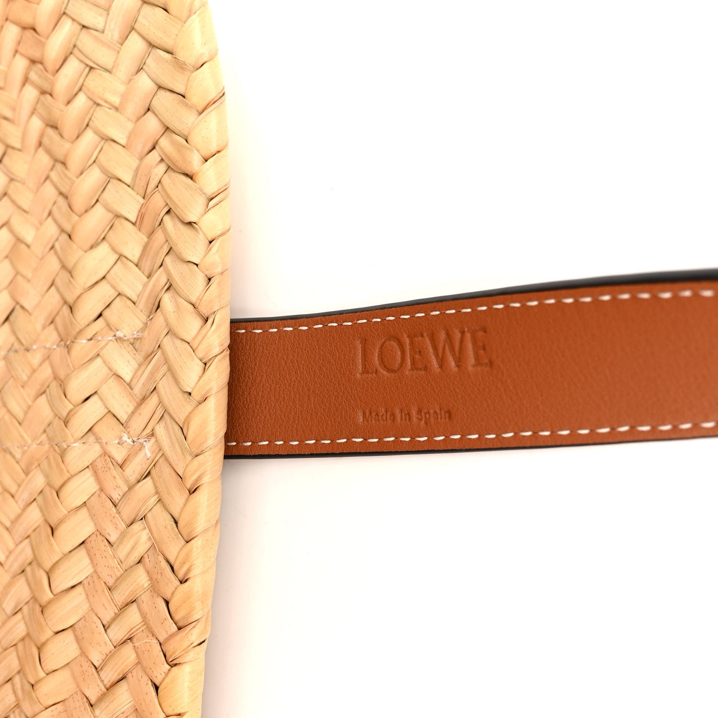 Raffia Basket Tote Bag Natural Tan