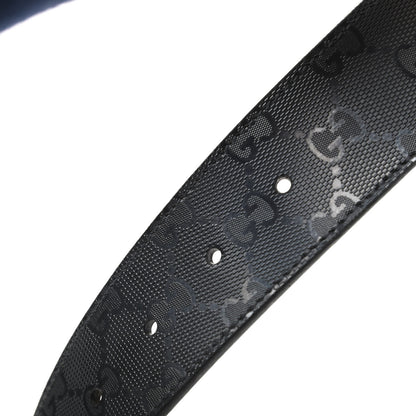 Gucci Imprime Monogram Interlocking G Belt 100 40 Black 4 of 5
