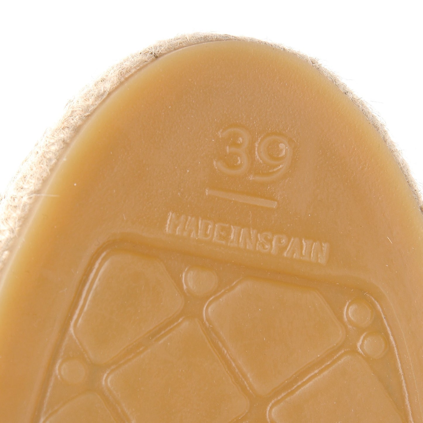 Lambskin CC Espadrilles 39 Beige Black