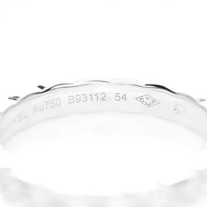 Chanel 18K White Gold Diamond Mini Coco Crush Ring 54 6.75 5 of 6