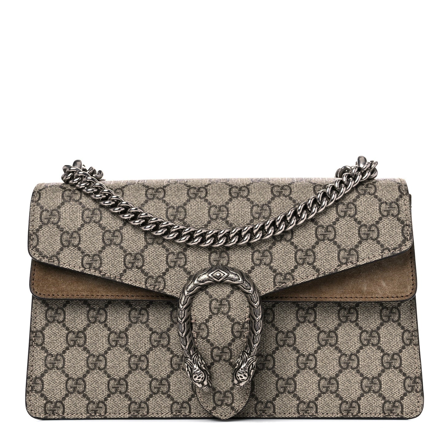 GG Supreme Monogram Small Dionysus Shoulder Bag Taupe