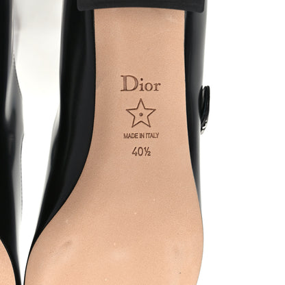 Christian Dior Brushed Calfskin Uniform 30mm Pumps 40.5 Black 6 of 8