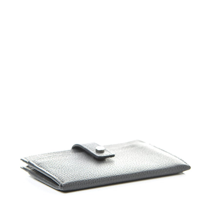 Saint Laurent Grained Calfskin Sac De Jour Souple Card Case Grey 4 of 7