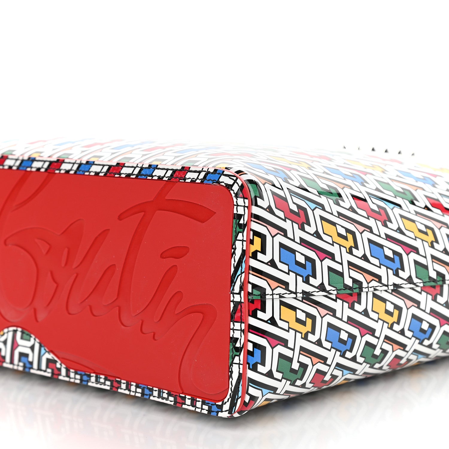Christian Louboutin Patent Calfskin Small East West Cabata Tote Multicolor 9 of 9