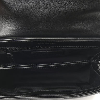 Saint Laurent Calfskin Y Quilted Monogram Toy Loulou Crossbody Bag Black 4 of 9