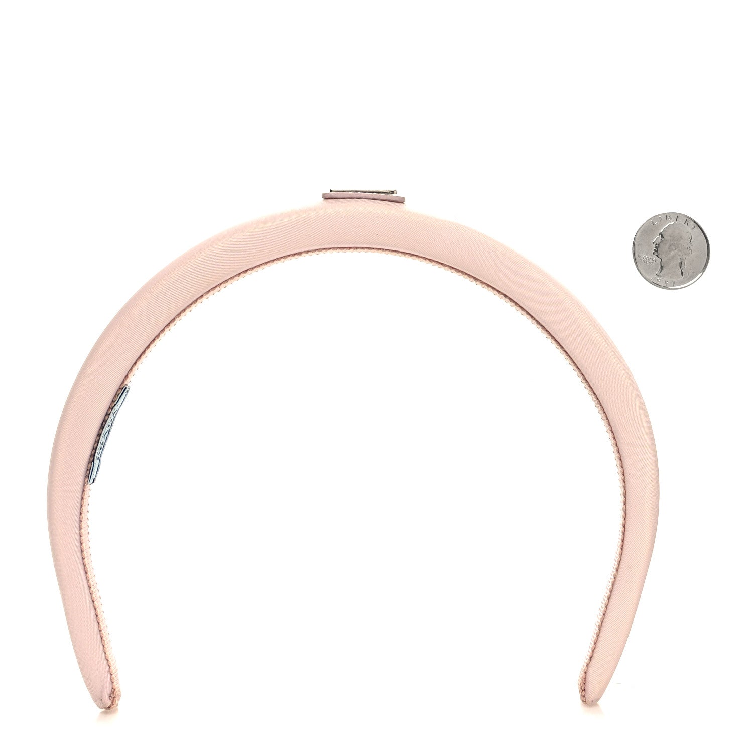 Prada Re-Nylon Triangle Logo Headband Deserto 2 of 5