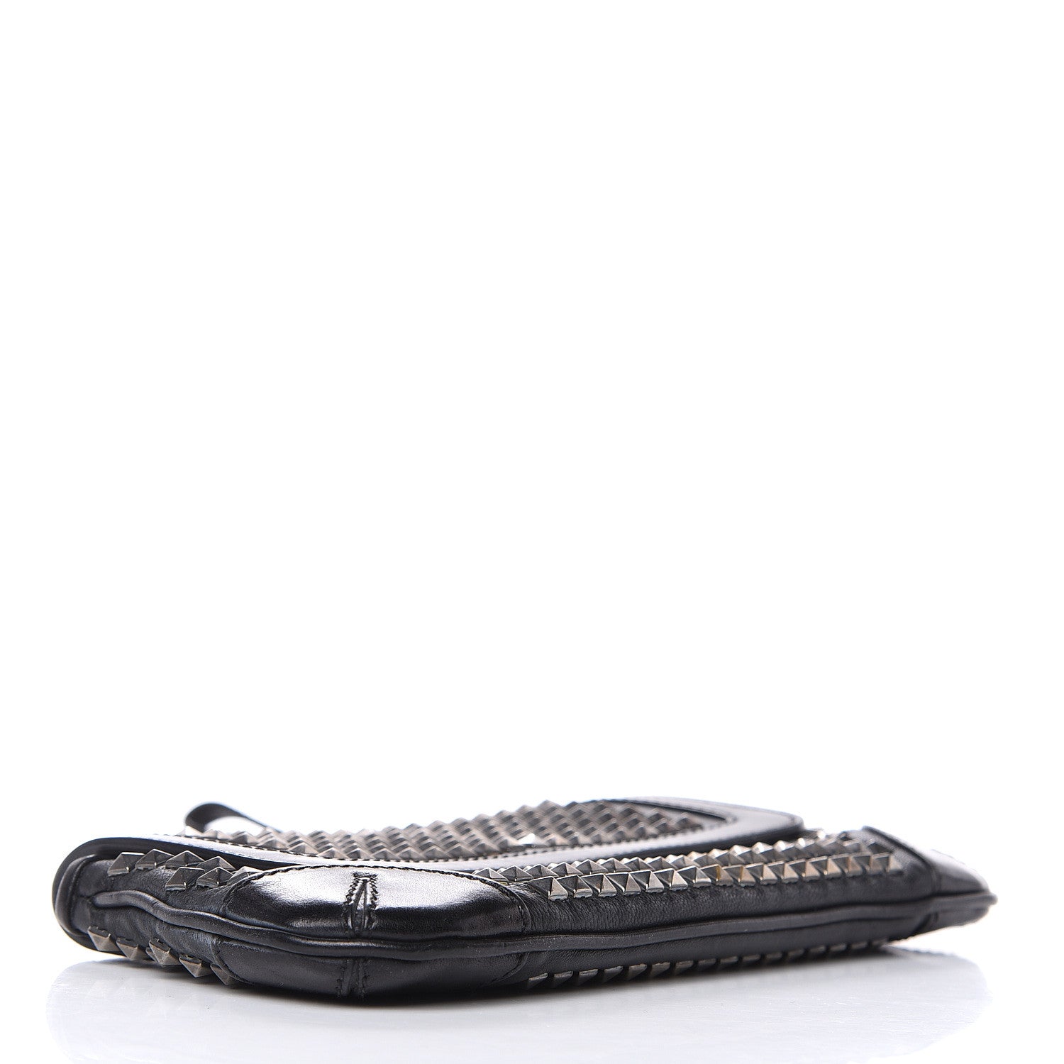 Burberry Prorsum Lambskin Studded Wristlet Clutch Black 5 of 12