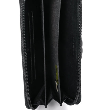 Chanel Lambskin Quilted Small Boy Zip Around Wallet Black 5 of 11