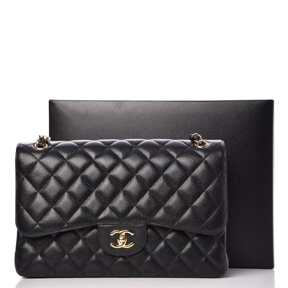 Chanel Caviar Quilted Jumbo Double Flap Black 8 of 8