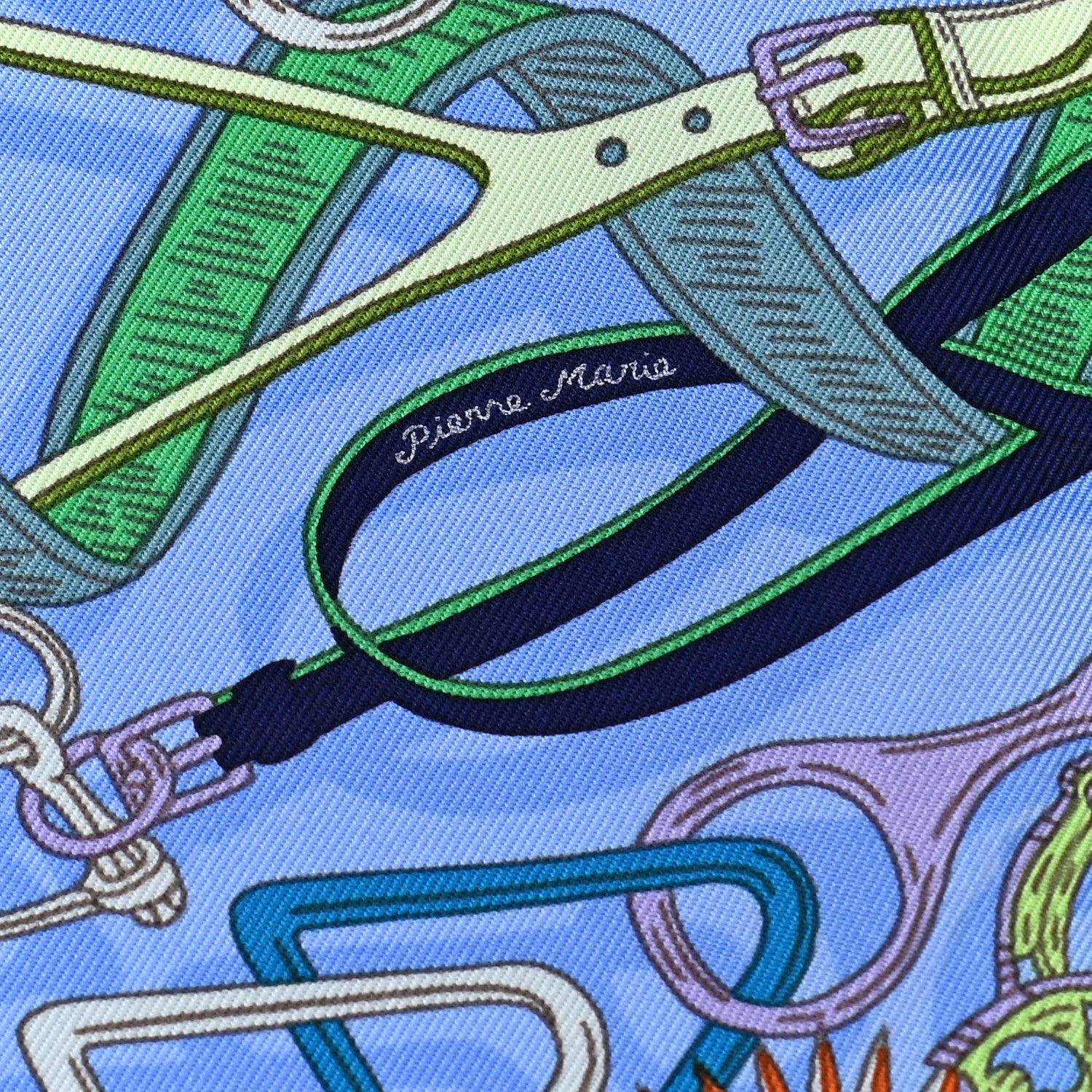 Hermes Silk Bouquets Sellier Scarf 90 4 of 6