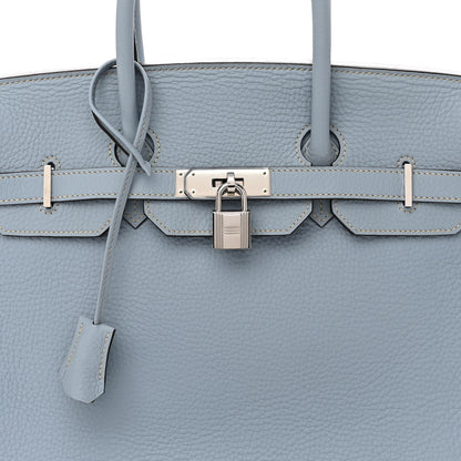 Hermes Togo Birkin 35 Bleu Lin 9 of 15