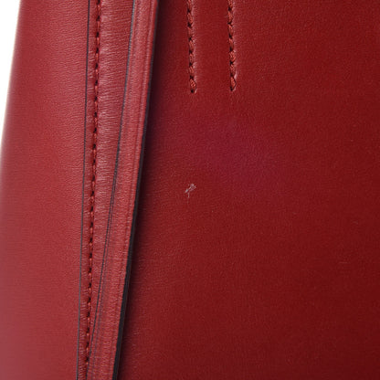 Celine Smooth Calfskin Large Edge Shoulder Bag Red 9 of 18