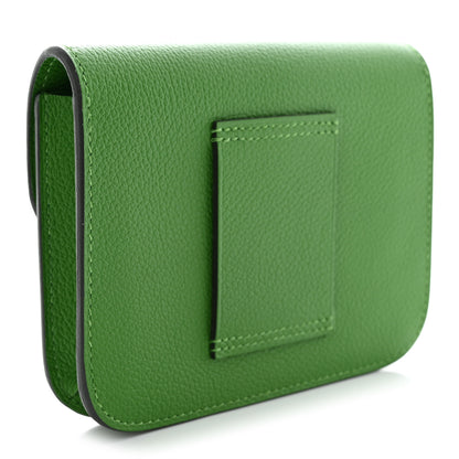 Hermes Evercolor Bi-Color Constance Slim Wallet Vert Yucca Mauve Pale 4 of 10