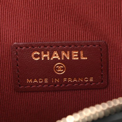 Chanel Lambskin Quilted CC In Love Heart Clutch With Chain Black 6 of 11